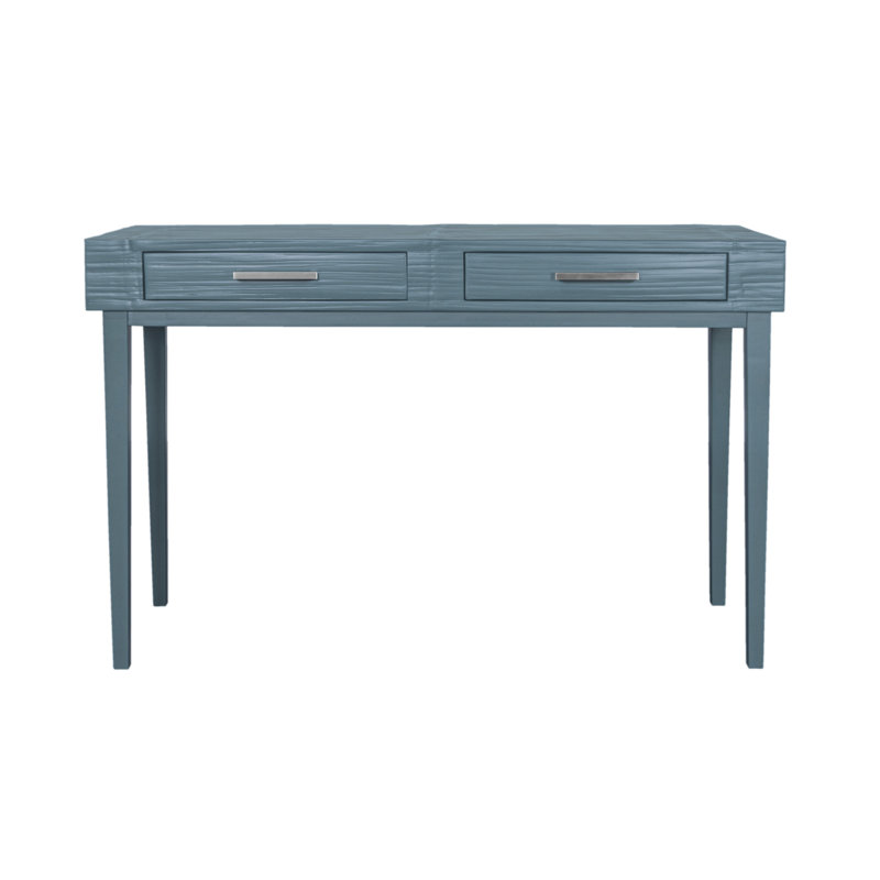 Andros Solid Wood Base Writing Desk, Regatta Blue