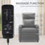 25.2" W Compact Ergonomic Massage Push-Back Recliner-1748526506