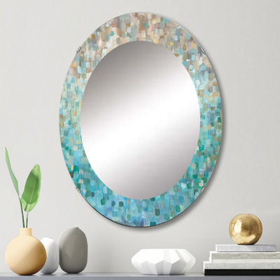 Blocked Abstract - Traditional Bathroom / Vanity Accent Mirror