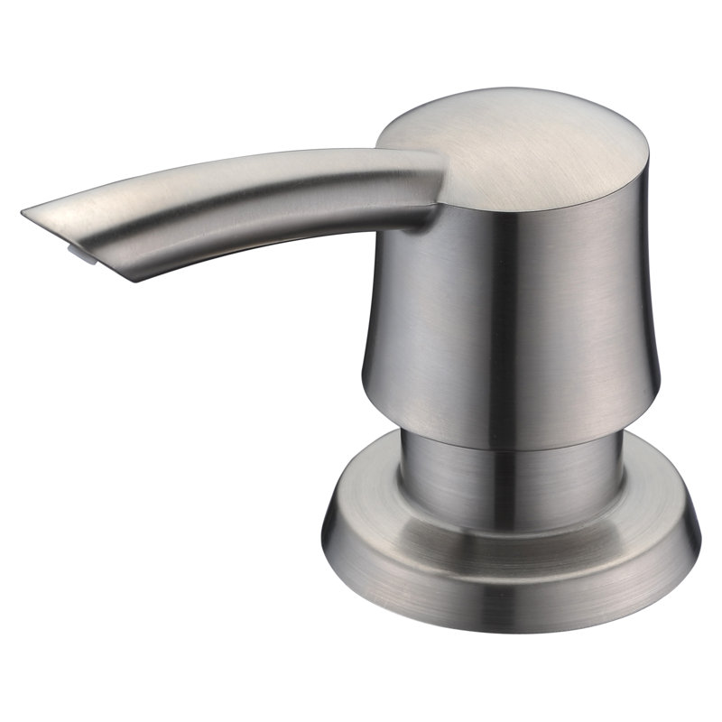 Venise 12 oz. Distributeur de savon à bouteille en nickel brossé, Nickel brossé