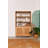 Elegant Scandinavian Bookshelf, Hornbeam Wood with Jute Fabric, 35.4 x 15.7 x 62.2 Inches | 100% Durable Hornbeam Legs, 66.1 lbs Shelf Capacity | Stylish Oak Finish, Perfect for Modern Living Rooms & Offices