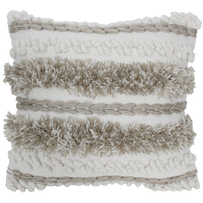 Fringed Outdoor Throw Pillow
