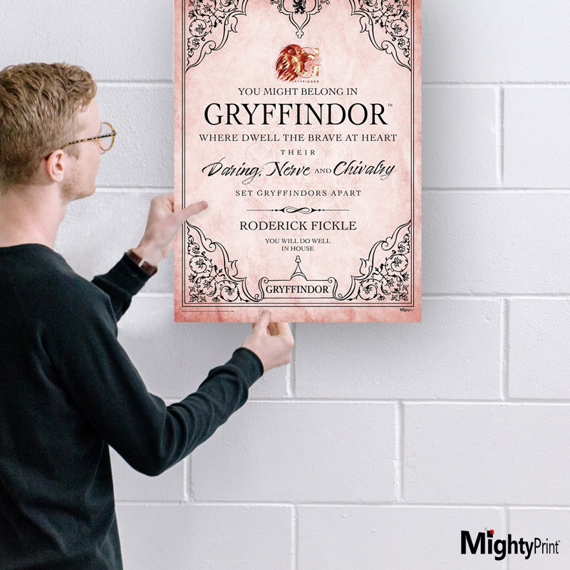 Harry Potter (Gryffindor Assigned - Personalized)  Wall Art