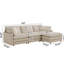Canapé modulaire beige, assise profonde avec 4 coussins, forme en L moderne pour la maison, structure en bois massif incluse-922996805-922996807