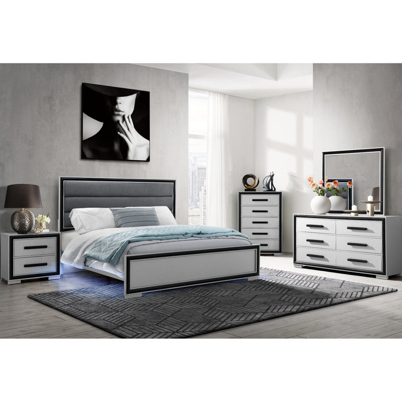 26,3 po Commode noir profond avec 2 tiroirs spacieux pour le rangement - bois massif + 29,75 po de large et spacieux