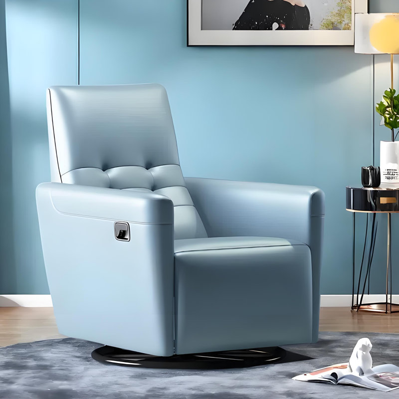 Quality fashion sofa rotation casual lazy recliner, Blue