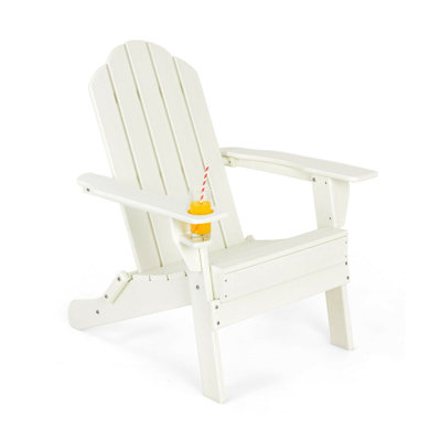 Chaise Adirondack pliante en bois DiBernardo