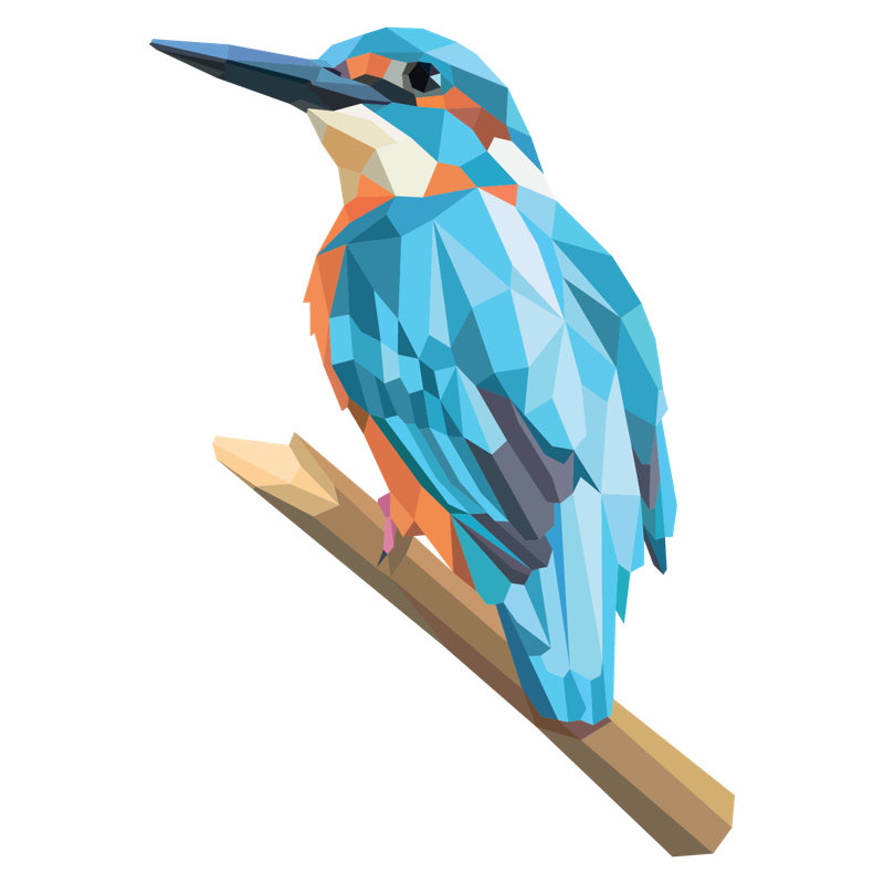 Adhésif décoratif oiseau