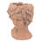 Greek Inspired Head Planter - Cement, Brown, 13 Lb Weight 11.5X8x9" Cement Brown For Garden Display-81899294