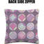Indoor / Outdoor Geometric Purple Square Cushion Cover-1451304299