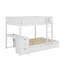 Lit double superposé double avec lit gigogne simple, bureau sous le lit et tiroirs de rangement, aucun sommier nécessaire-1039828363