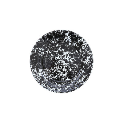 Crow Canyon Enamelware Splatter Flat Salad Plates