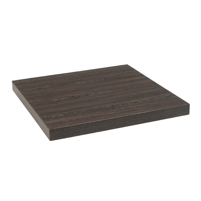 Plateau de table en mélamine 30 po x 60 po, Acajou foncé, l 30 po x L 60 po