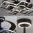 48" Ceiling Fans With Lights And Remote Control 3000-6000K Dimmable Morden LED Fans Light, 6 Wind Speeds, Black Chandelier Ceiling Fans For Bedroom Living Room