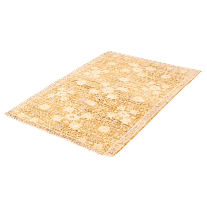 Tapis brun Peshawar Oushak 5 pi 4 po x 7 pi 10 po
