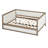 Size Upholstered Daybed With Trundle And Nailhead Decoration, Wood Color