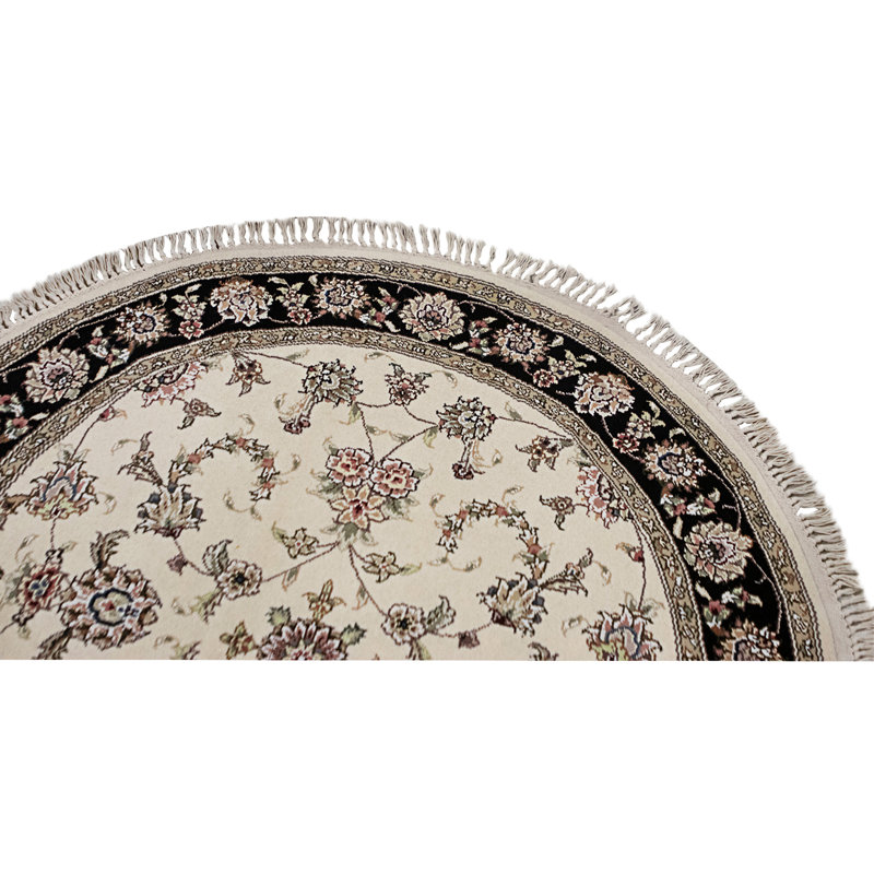 Handmade Silk and Wool Area Rug