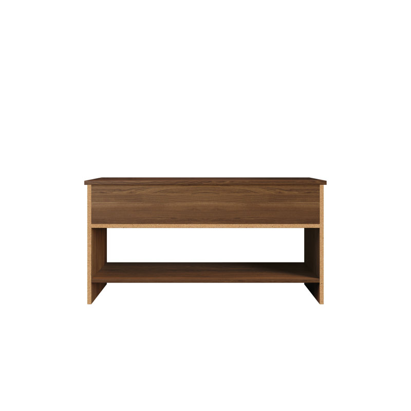 Glendive Storage Cabinet Bench, Brown