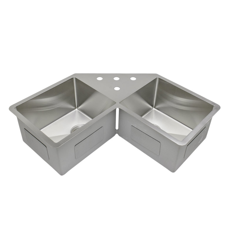 Specialty Series 44.38'' L Undermount Double Bowl Stainless Steel Kitchen Sink