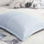 Édredon 8 pièces en coton imprimé - bleu grand lit, Shabby Chic avec broderie florale`` Comprend 1 édredon, 2 taies décoratives européennes, 3 coussins décoratifs, jupe de lit, produits textiles lavables à la machine-125963209-125963207