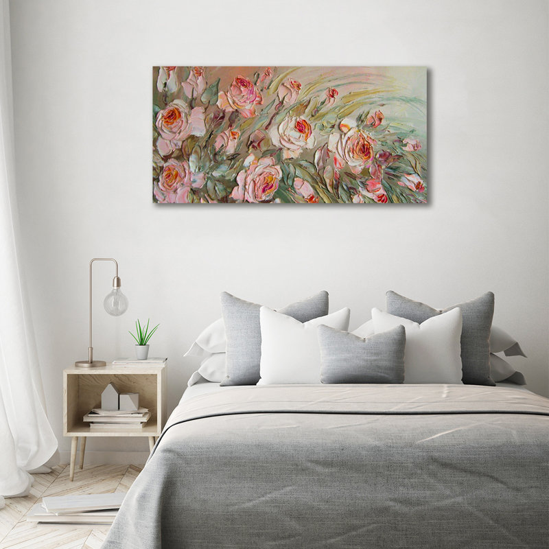 Roses - Wrapped Canvas Print, 70cm H x 140cm W, Canvas