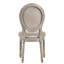 Paire de chaises d'appoint rembourrées brun clair - dossier très complexe, pieds en chêne récupéré pour une salle à manger élégante en chêne, dossier confortable et élégant