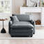 Canapé confortable à siège profond avec repose-pieds simple avec repose-pieds et un coussin, convient au salon et à la chambre à coucher, club plusieurs occasions-1225477022-1225477023