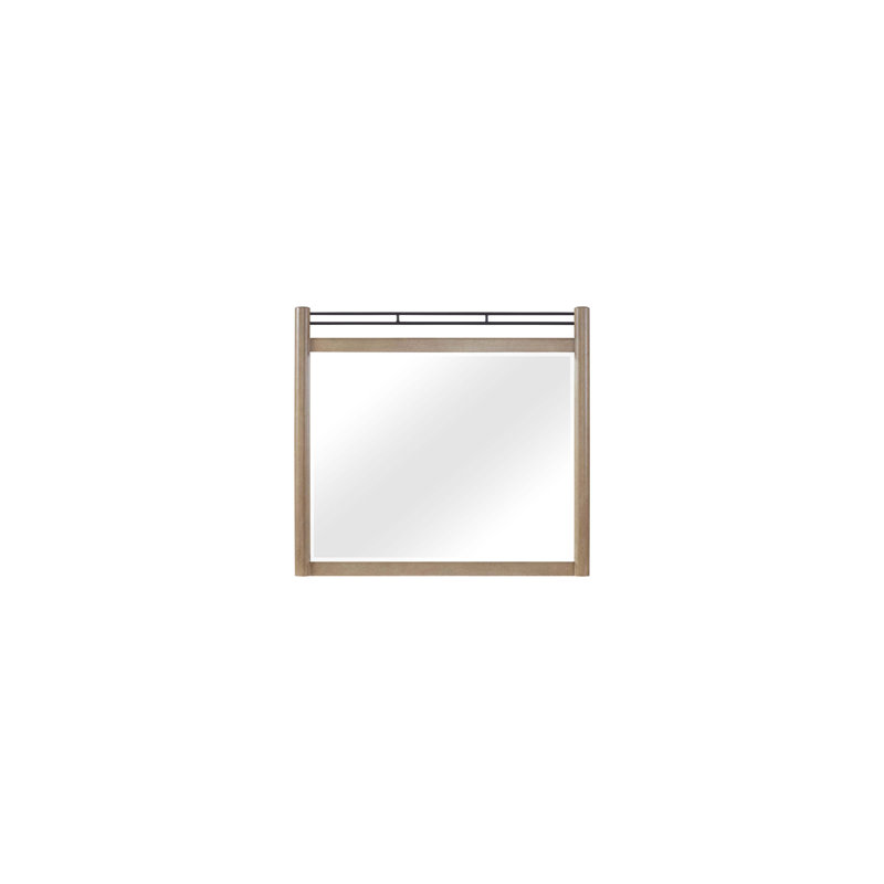 Sand Colored Poster Mirror