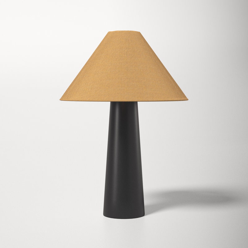 Payson Metal Table Lamp, Black, White