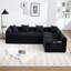 Canapé modulaire surdimensionné Boneless 8-en-1, velours côtelé, canapé modulaire en forme de L, sans assemblage.-370393163