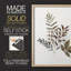 Feuilles d'automne III, reproduction encadrée - bois massif