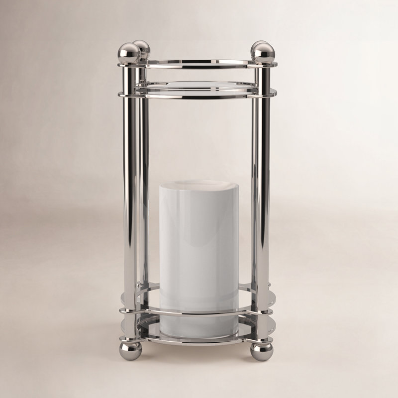Lauren Hurricane Candle Holder, 17.5" H x 9.5" W x 9.5" D