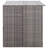 Hayots Garden Storage Box Grey 150x100x100 cm Poly Rattan