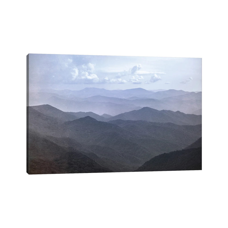 «Smoky Mountain National Park - Blue Adventure - Giclée sur toile tendue avec châssis