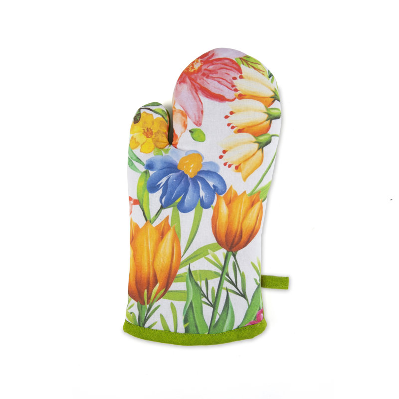 Excelsa Blooming Cotton Oven Mitt
