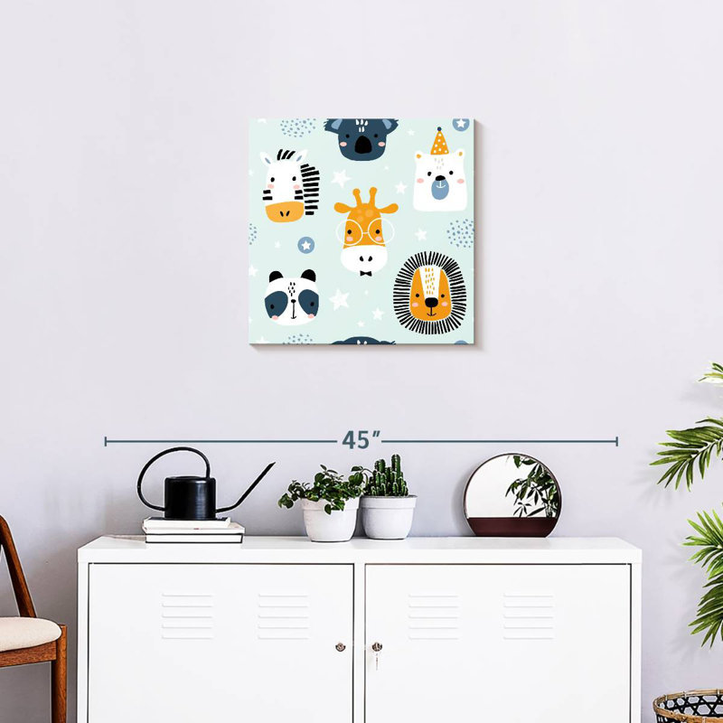 Ashelle Cute Animals, 20" H x 20" W