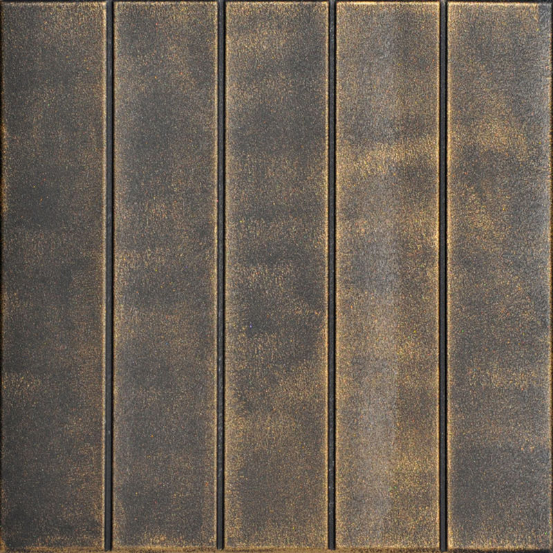 Carreau de plafond en polystyrène à coller 1,6 pi x 1,6 pi Bead Board, Laiton noir