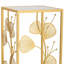 SQUARE GOLDEN METAL CORNER TABLE