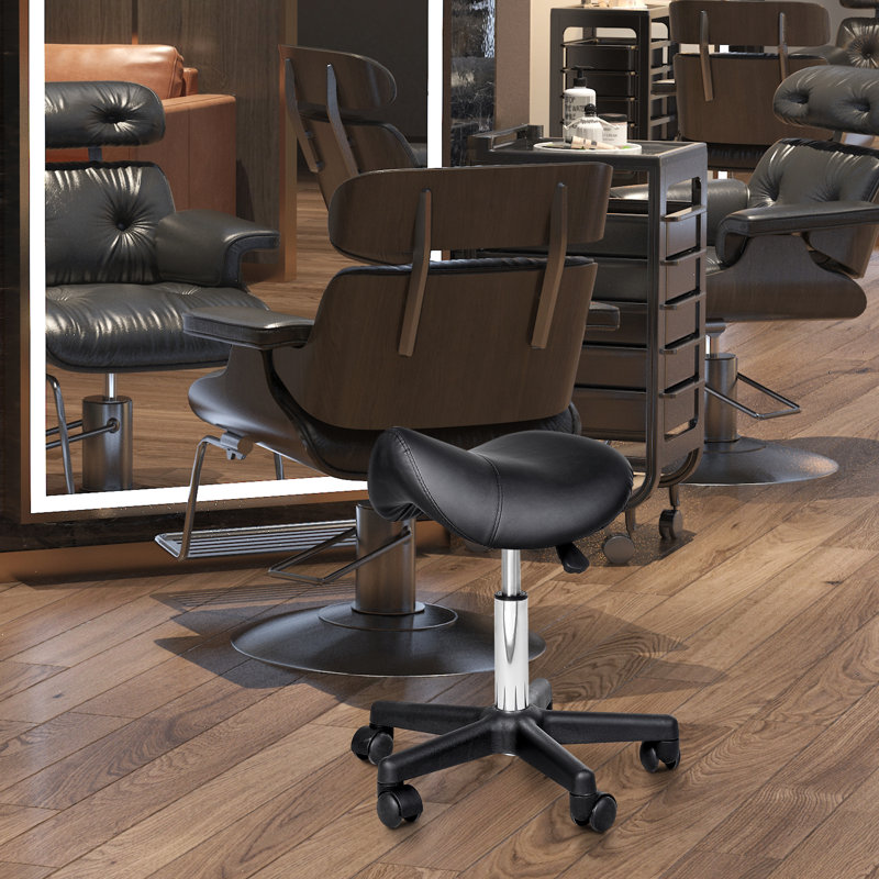 Tabouret actif à hauteur réglable en cuir Latanga