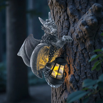 Lanterne de dragon suspendue alimentée par l'énergie solaire