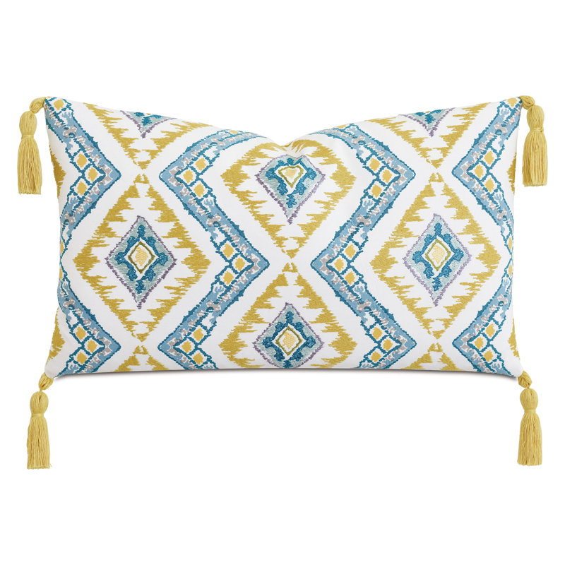 Coussin décoratif brodé Villa Blanca