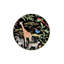 Tapis décoratif multicolore noir à motif girafe et singe-928777958