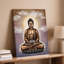 Reproduction d'art sur toile, "Bouddha serein assis dans une méditation"-196967220
