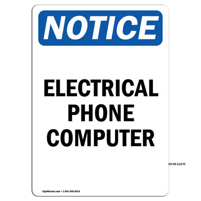 Electrical Phone Computer Sign