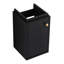 Petit meuble-lavabo avec lavabo, fixation murale 12 po, châtaignier noir, trou pré-percé en céramique pour lavabo à robinet, salle de bain, monté, glacis