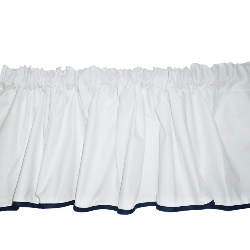 Cantonnière 72 "Vilray Forever Mine, Blanc / Bleu marine