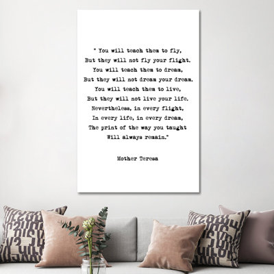 " Dream - Mother Theresa Quote "