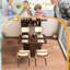 Table de salle à manger pliante multifonctionnelle avec buffet mural et rangement pour petits appartements-1167292823
