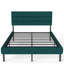 Base de lit tapissier grand format avec tête de lit, aucun sommier requis, rangement sous le lit 14 po-577732066-577732069