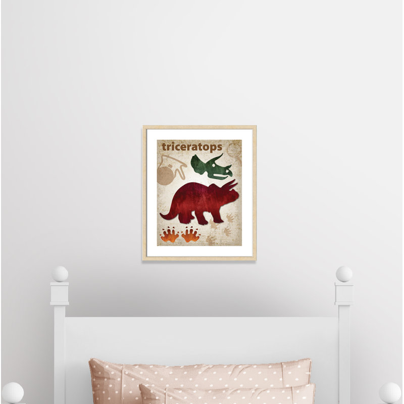 Adhésif décoratif dinosaures-04 ', H 25,5 po x l 21,5 po x P 1,1875 po, Cadre boîte beige